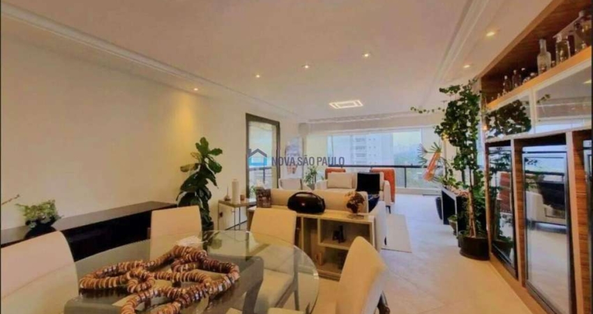 Apartamento 211m²  04 dormitórios 03 suítes 03 vagas de garagem - Moema Pássaros