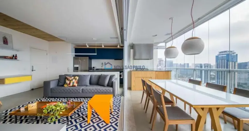 Apartamento Vila Nova Conceição| Varanda Gourmet|  1 dormitório com suíte.