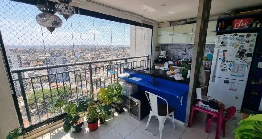 Apartamento 65m² seminovo, planejado, terraço gourmet enorme! 1.800 m metrô sacomã