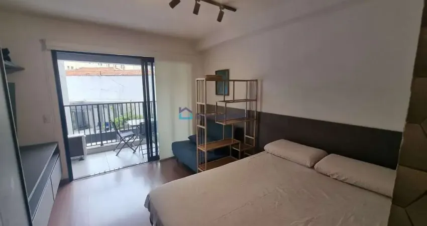 Studio novo 28², mobiliado, planejado, varanda, lazer, sem vaga! 3min (190m) a pé metrô vila mariana