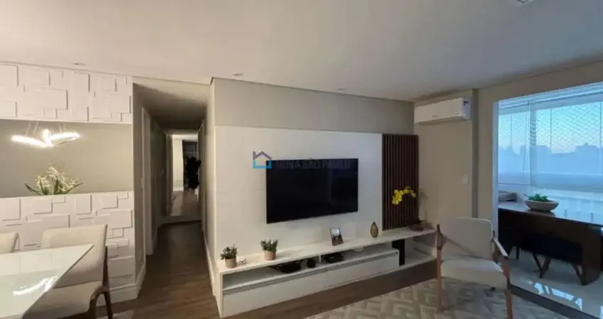 Apartamento 3 dormitórios, suíte, 2 vagas, mobiliado - vila campestre - jabaquara