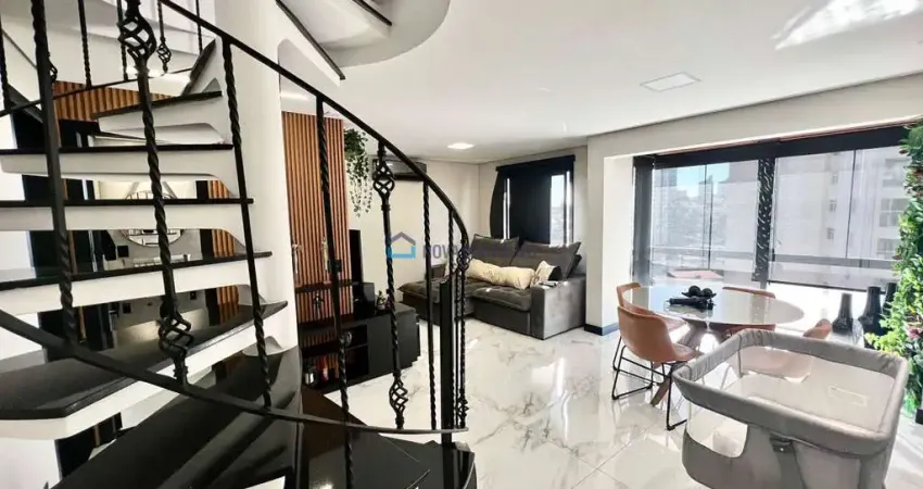 Cobertura duplex belíssima de 108,70m², terraço gourmet enorme !  ao lado shopping plaza sul