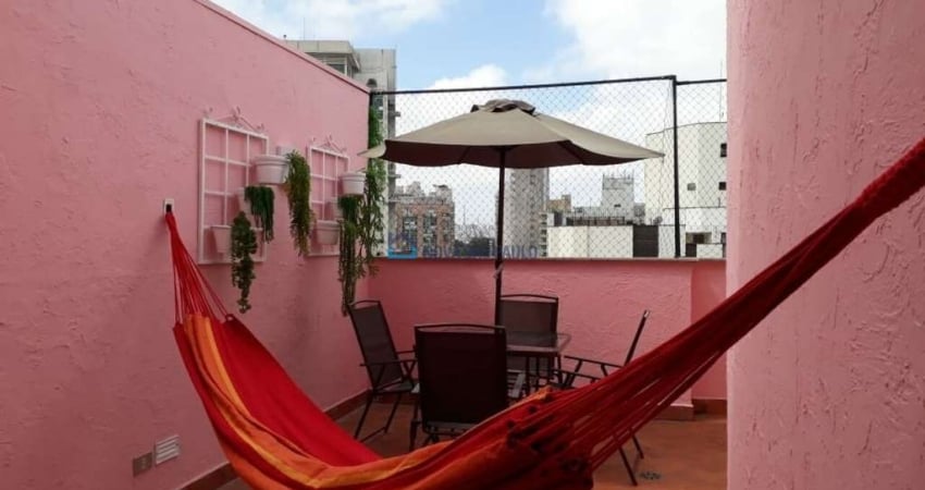 Cobertura Moema Pássaros -124m² - 3 dormitórios, 1 suíte,  terraço com churrasqueira, 1 vaga