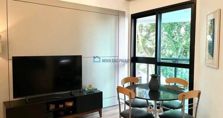Flat mobiliado completo com 2 quartos e 2 vagas no Paraíso!