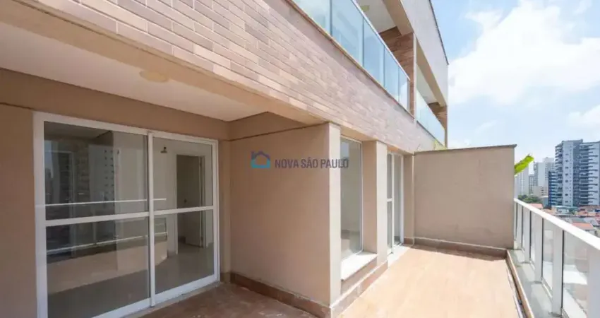 Cobertura duplex nova, 2 suítes, 2 grandes terraços, 3 vagas + depósito, lazer , 250m metrô saúde