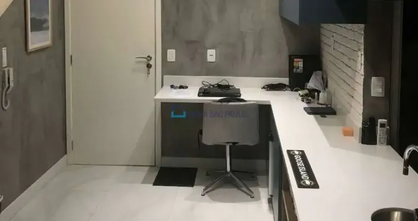 Studio à venda no Brooklin, mobiliado, 43m²