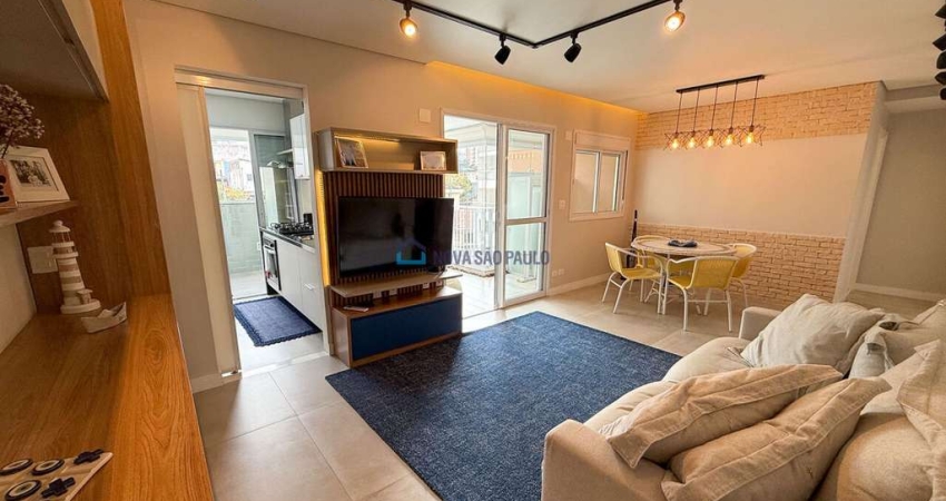 Apartamento à venda de 82 m², 2 dormitórios, 2 suítes, 2 vagas - Bosque da Saúde
