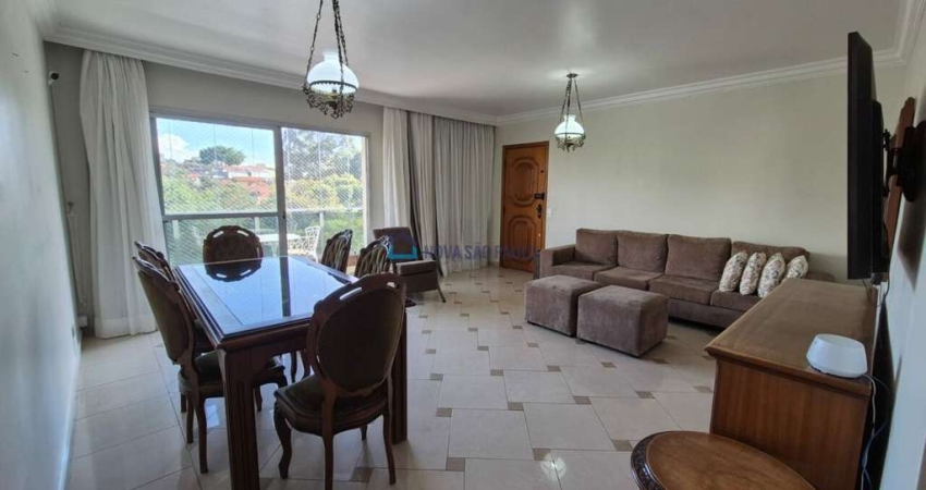 Apartamento à venda com 166m² com 3 Quartos, 1 suíte com closet, 4 banheiros e 3 vagas de garagem