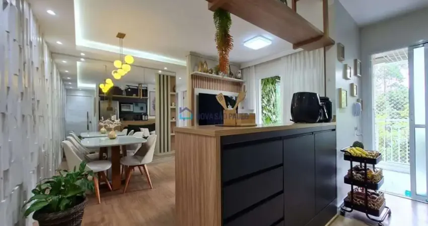 Apartamento mobiliado à venda, 03 dormitórios, 1 suíte, 64m² região da cursino/zoológico.