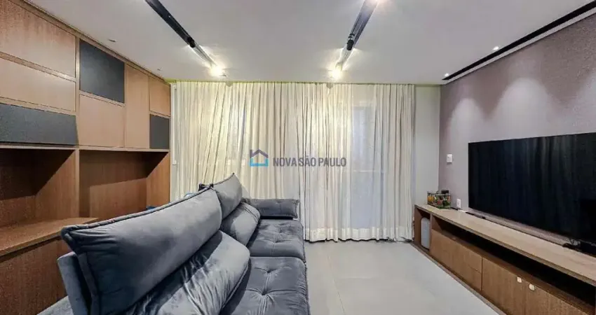 Apartamento à venda próximo ao shopping anália franco, semi novo, frente, sacada gourmet.