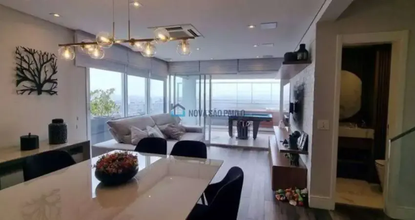 Cobertura duplex 248m² com 3 suítes e varanda gourmet no ipiranga