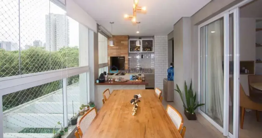 Apartamento chacara santo antonio, 138m², 3 quartos e 2 vagas