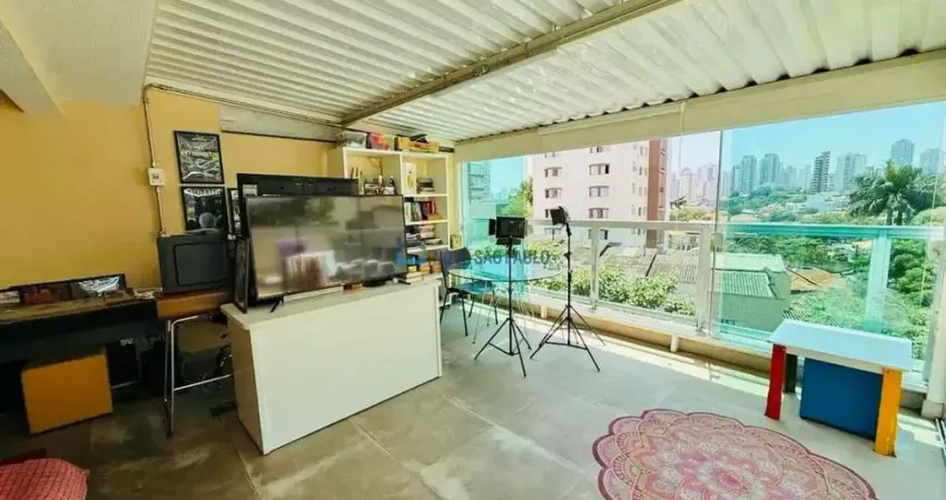 Sobrado novo em condomínio fechado com 3 dormitórios, 2 vagas , escritório e terraço e churrasqueira