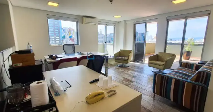 Sala comercial mobiliada de 66m², com amplo terraço e 1 vaga - top towers offices