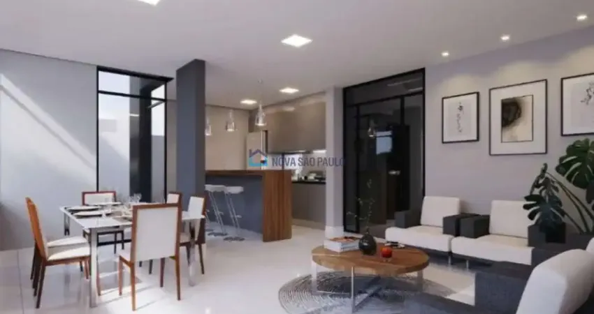 Apartamento à venda em santo andré, 2 dormitórios, 1 vaga, 45m², varanda gourmet.