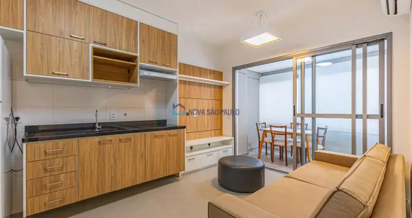 Brooklin venda 54m² totalmente mobiliado 2 quartos 1 suíte 1 vaga piscina academia