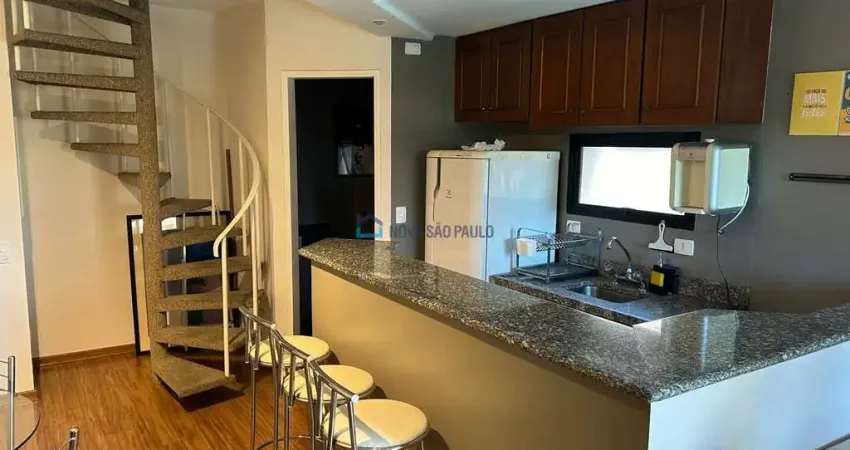 Flat com 1 quarto à venda na Avenida Moema, --, Moema, São Paulo