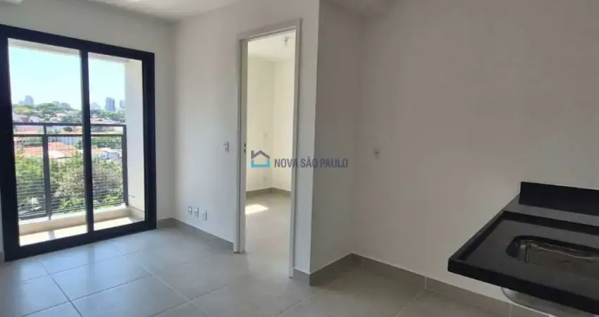 Apartamento novo, mirandopolis, 1 dormitório com sacada, pronto para morar