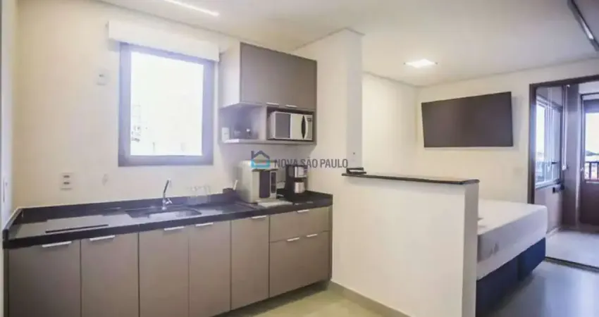 Investidor: studio 32m² novo, mobiliado e ao lado do metrô (linha azul)