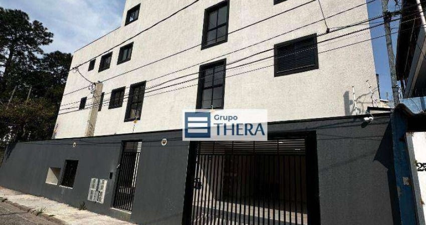 Apartamento com 2 dormitórios para alugar, 40 m² por R$ 1.838,17/mês - Vila Homero Thon - Santo André/SP