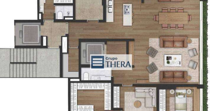 Apartamento com 3 dormitórios à venda, 211 m² por R$ 6.902.000,00 - Jardim Paulista - São Paulo/SP