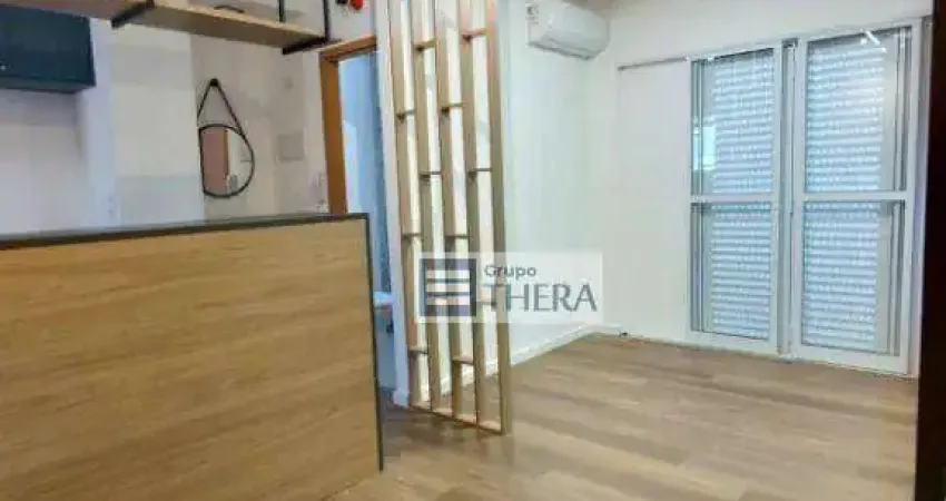 Studio com 1 dormitório para alugar, 30 m² por R$ 3.959,94/mês - Jardim - Santo André/SP