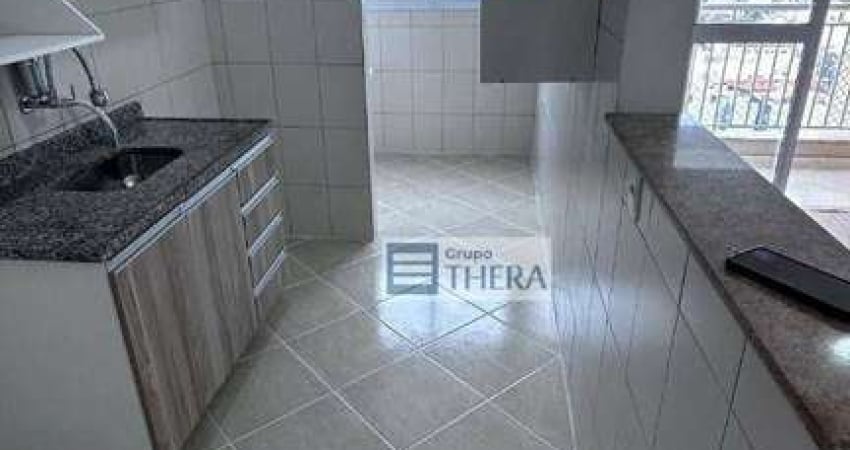 Apartamento com 2 dormitórios para alugar, 52 m² - Utinga - Santo André/SP