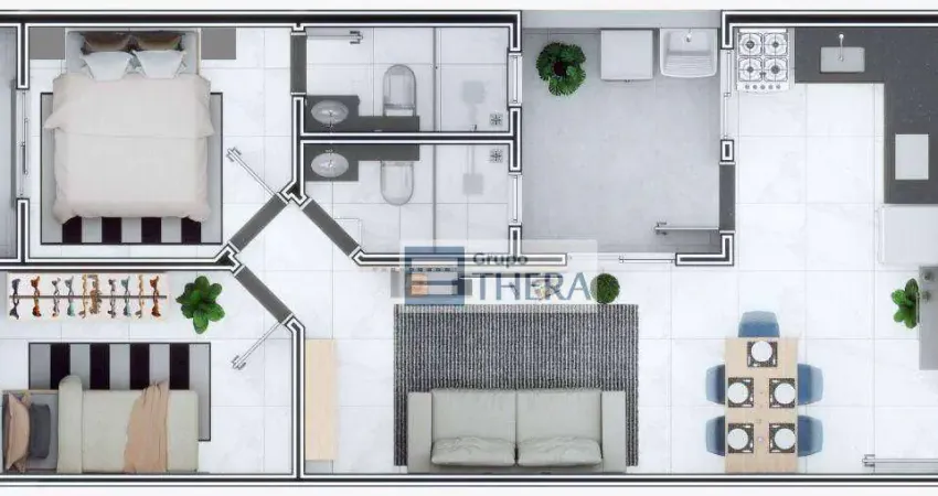 Cobertura com 2 dormitórios à venda, 64 m² por R$ 595.000,00 - Paraíso - Santo André/SP