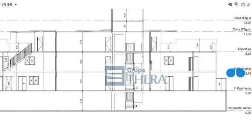 Cobertura com 2 dormitórios à venda, 107 m² por r$ 545.000,00 - vila valparaíso - santo andré/sp