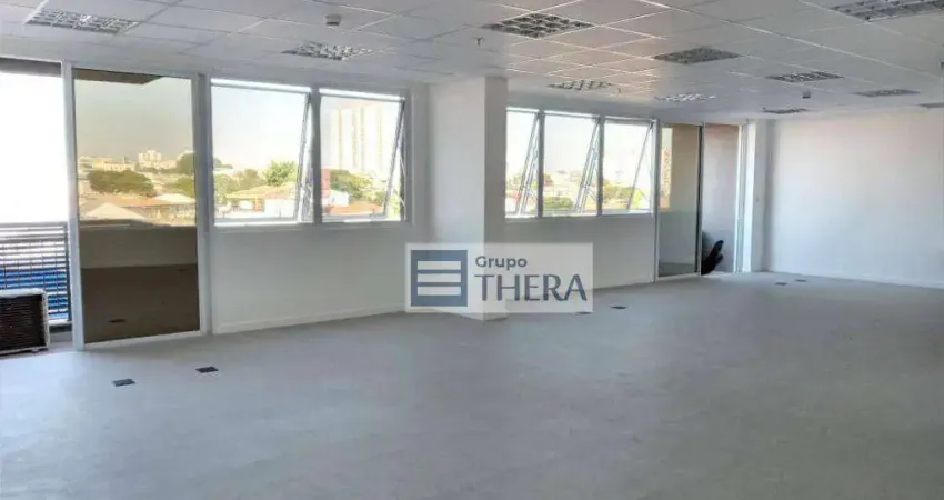 Sala para alugar, 101 m² por r$ 6.390,00/mês - vila homero thon - santo andré/sp
