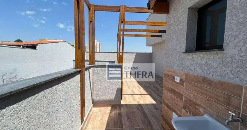 Cobertura com 2 dormitórios à venda, 92 m² por r$ 550.000 - vila floresta - santo andré/sp