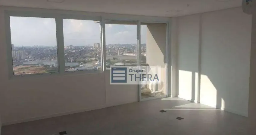 Sala para alugar, 33 m² por r$ 2.192,00/mês - vila homero thon - santo andré/sp