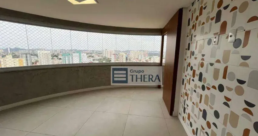 Cobertura com 3 dormitórios para alugar, 250 m² por r$ 12.153,00/mês - vila scarpelli - santo andré/sp