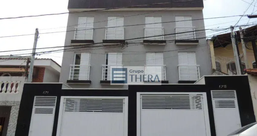 Cobertura com 2 dormitórios à venda, 100 m² por r$ 460.000,00 - vila camilópolis - santo andré/sp