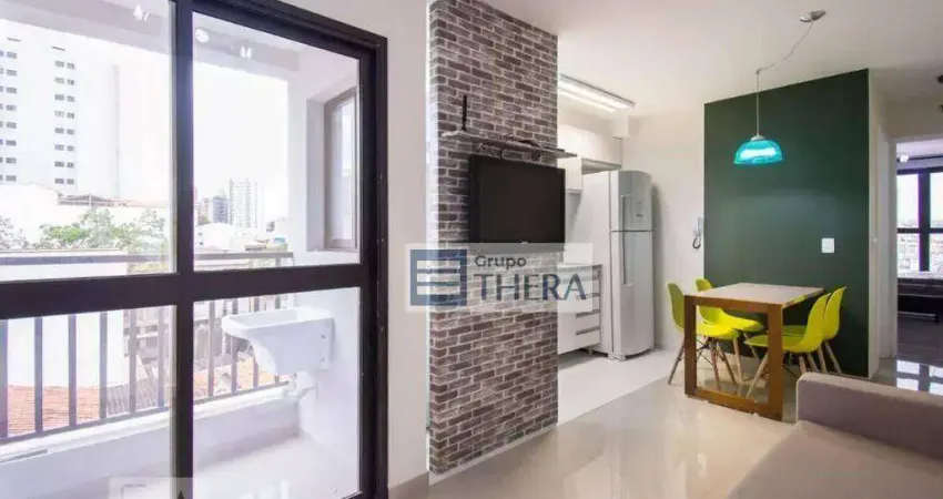 Apartamento com 1 dormitório para alugar, 41 m² por r$ 2.460,00/mês - vila valparaíso - santo andré/sp