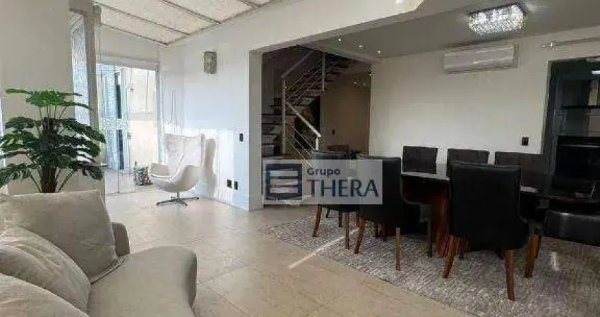 Cobertura com 3 dormitórios para alugar, 227 m² por r$ 12.775,00/mês - centro - santo andré/sp