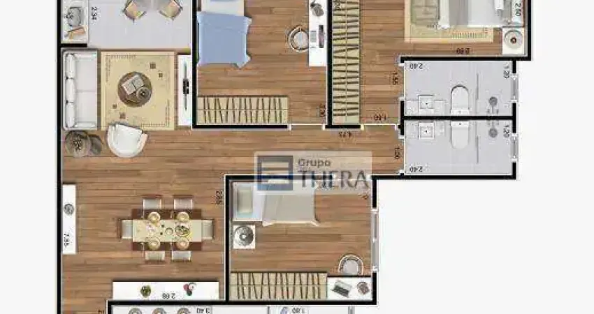 Apartamento com 3 dormitórios à venda, 91 m² por R$ 1.266.000 - Santo Antônio - São Caetano do Sul/SP