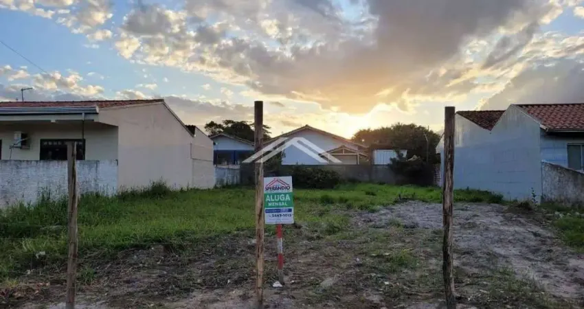 Terreno para alugar, 450 m² por r$ 500,00/mês - jardim pérola do atlântico - itapoá/sc