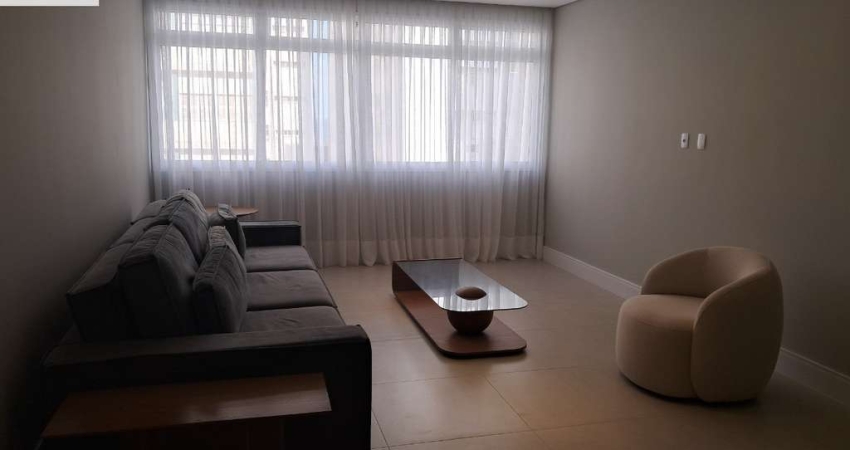 Imperdível apartamento de luxo no Gonzaga: 3 quartos, 3 suítes, 1 sala, 5 banheiros, 1 vaga de garagem, 150m² - Santos-SP