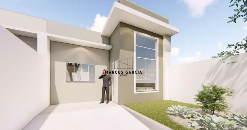 Duas Casa Geminada à Venda no Jardim Europa I – Cambé/PR | 3 Quartos | 74m² Construídos | Terreno 125m² | Pé Direito Alto | Churrasqueira