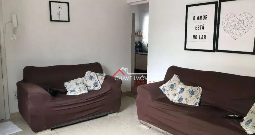 Apartamento com 3 dormitórios à venda, 96 m² por R$ 400.000,00 - Encruzilhada - Santos/SP