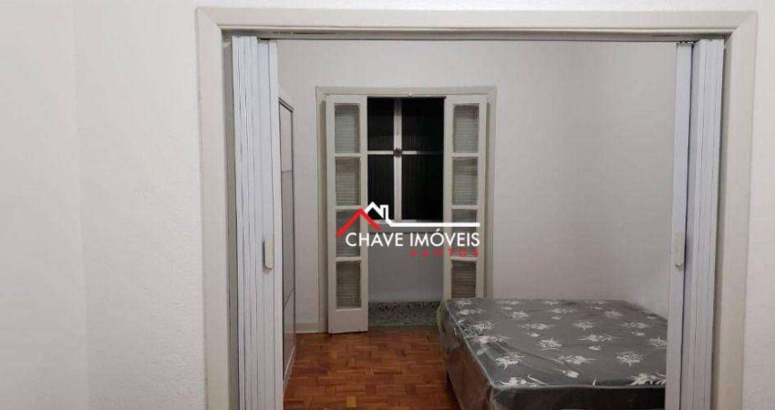 Apartamento com 1 dormitório, 38 m² - venda por R$ 360.000,00 ou aluguel por R$ 2.500,02/mês - Boqueirão - Santos/SP