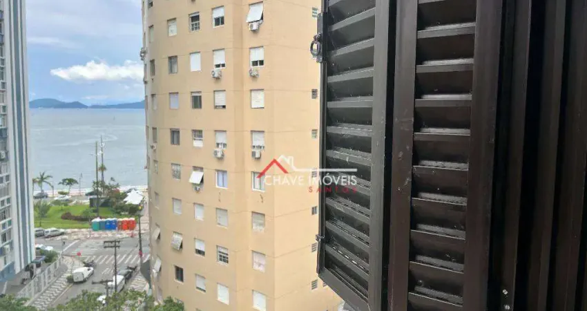 Apartamento com 1 dormitório, 66 m² - venda por r$ 480.000,00 ou aluguel por r$ 2.800,01/mês - ponta da praia - santos/sp