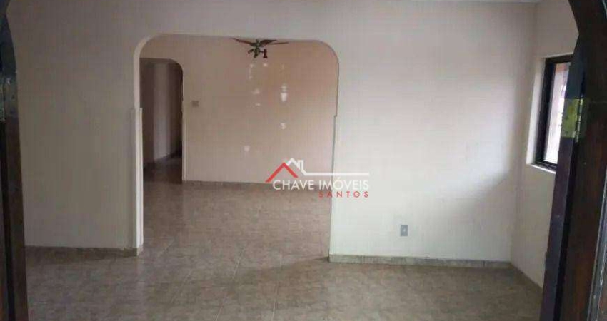 Casa, 338 m² - venda por R$ 2.230.000,00 ou aluguel por R$ 13.000,00/mês - Boqueirão - Santos/SP