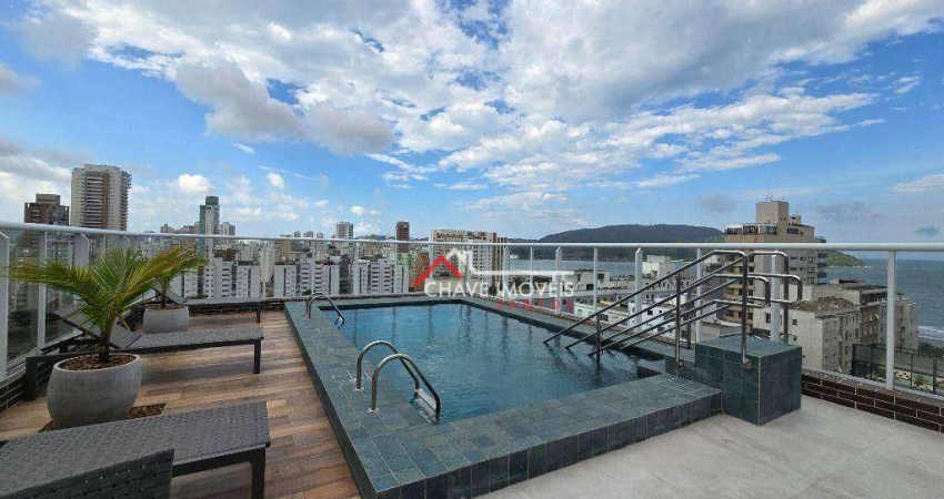 Apartamento com 2 dormitórios à venda, 81 m² por R$ 850.000,00 - Aparecida - Santos/SP