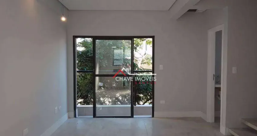 Village com 2 dormitórios à venda, 116 m² por r$ 650.000,00 - marapé - santos/sp