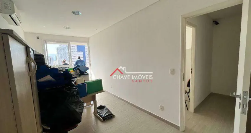 Sala, 48 m² - venda por R$ 500.000,00 ou aluguel por R$ 5.000,01/mês - Boqueirão - Santos/SP