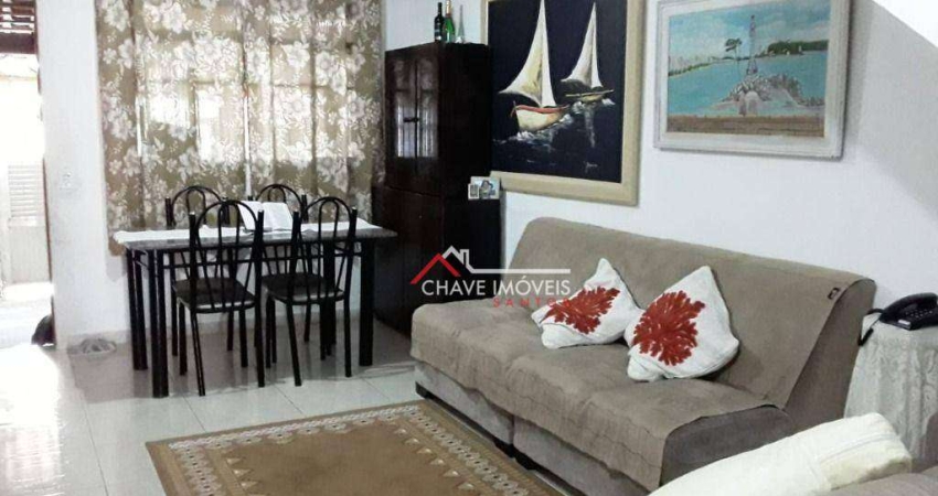 Casa com 2 dormitórios à venda, 120 m² por R$ 372.000,00 - Vila São Jorge - Santos/SP