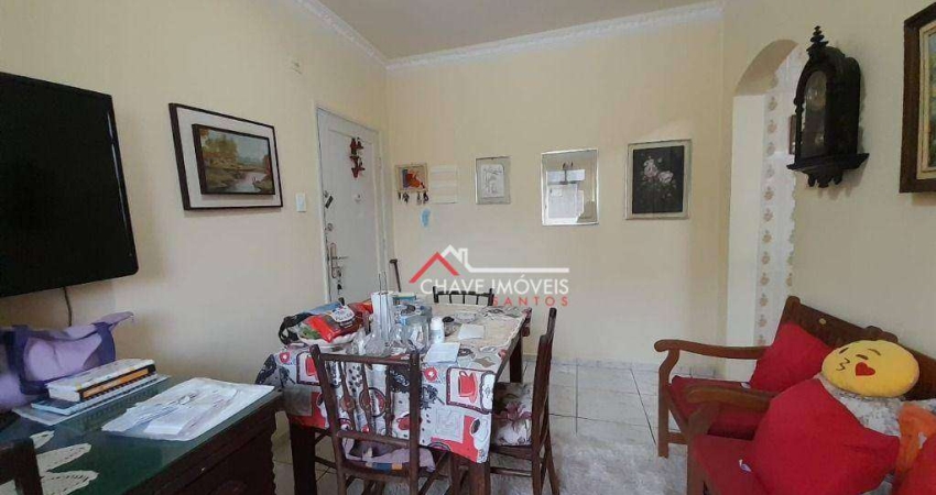 Apartamento com 2 dormitórios à venda, 60 m² por R$ 350.000,00 - Boqueirão - Santos/SP