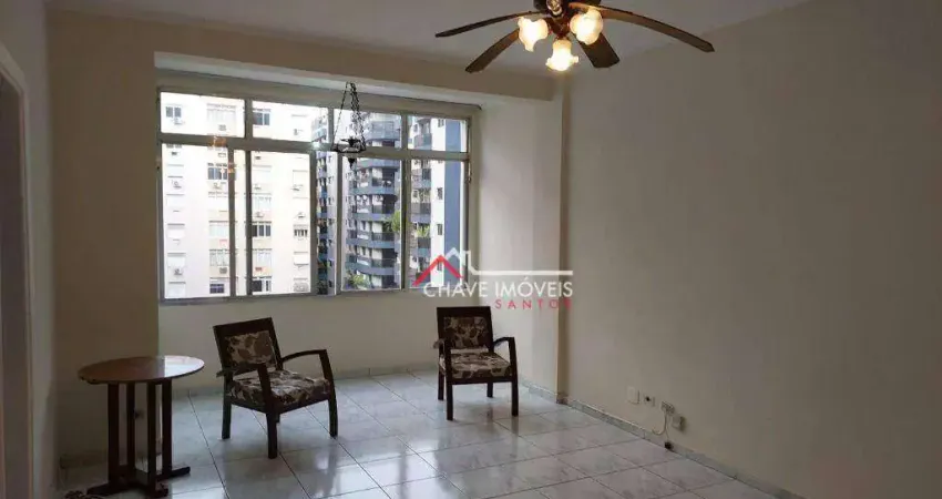 Apartamento com 3 dormitórios à venda, 150 m² por R$ 690.000,00 - Boqueirão - Santos/SP
